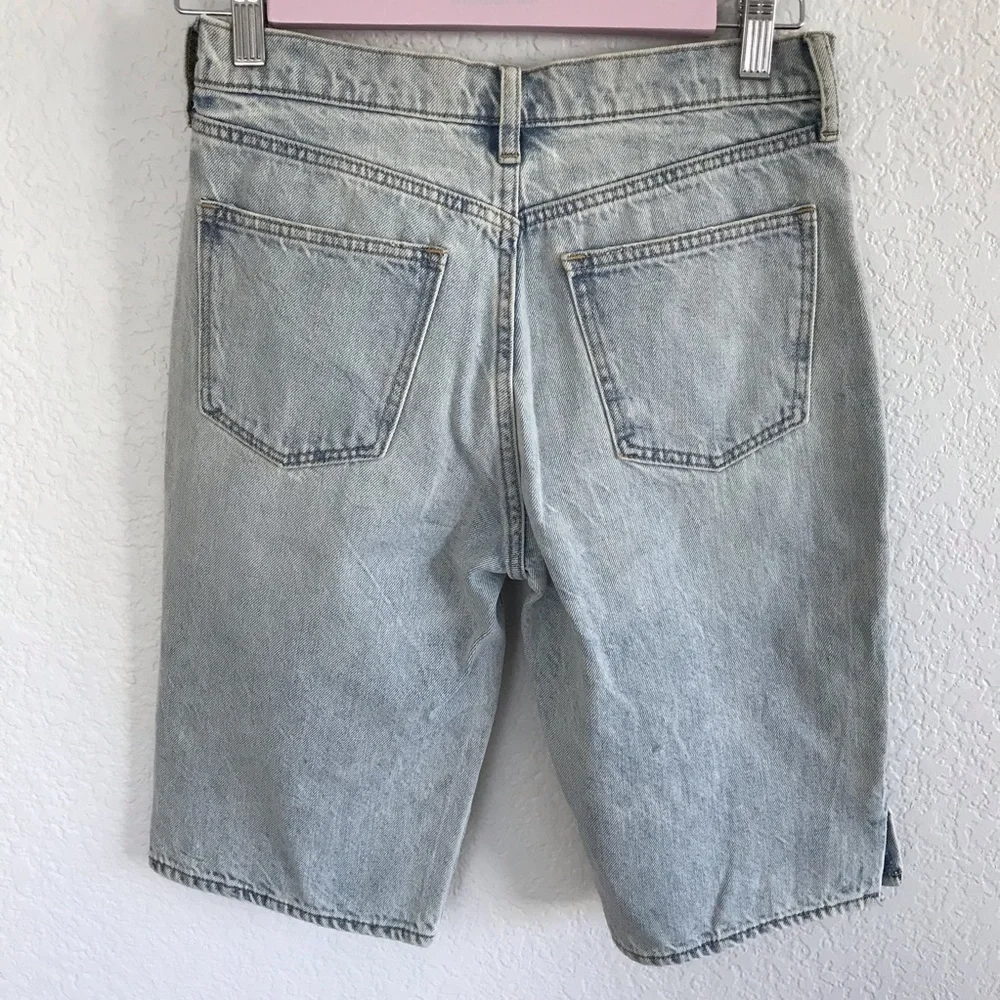Nwot Gap Denim Light Bleach Wash Long Shorts